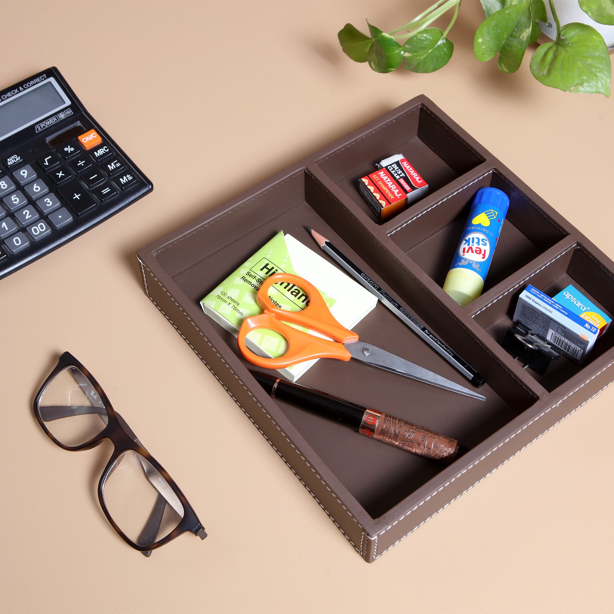 Square Serving Tray - 4 Compartments