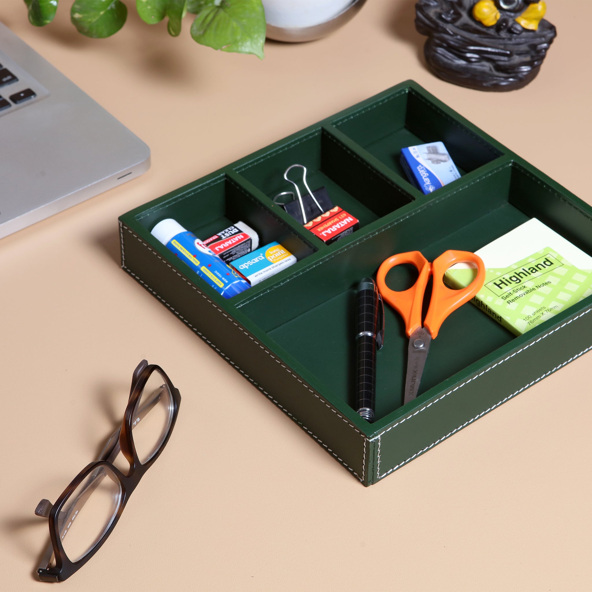 Square Serving Tray - 4 Compartments