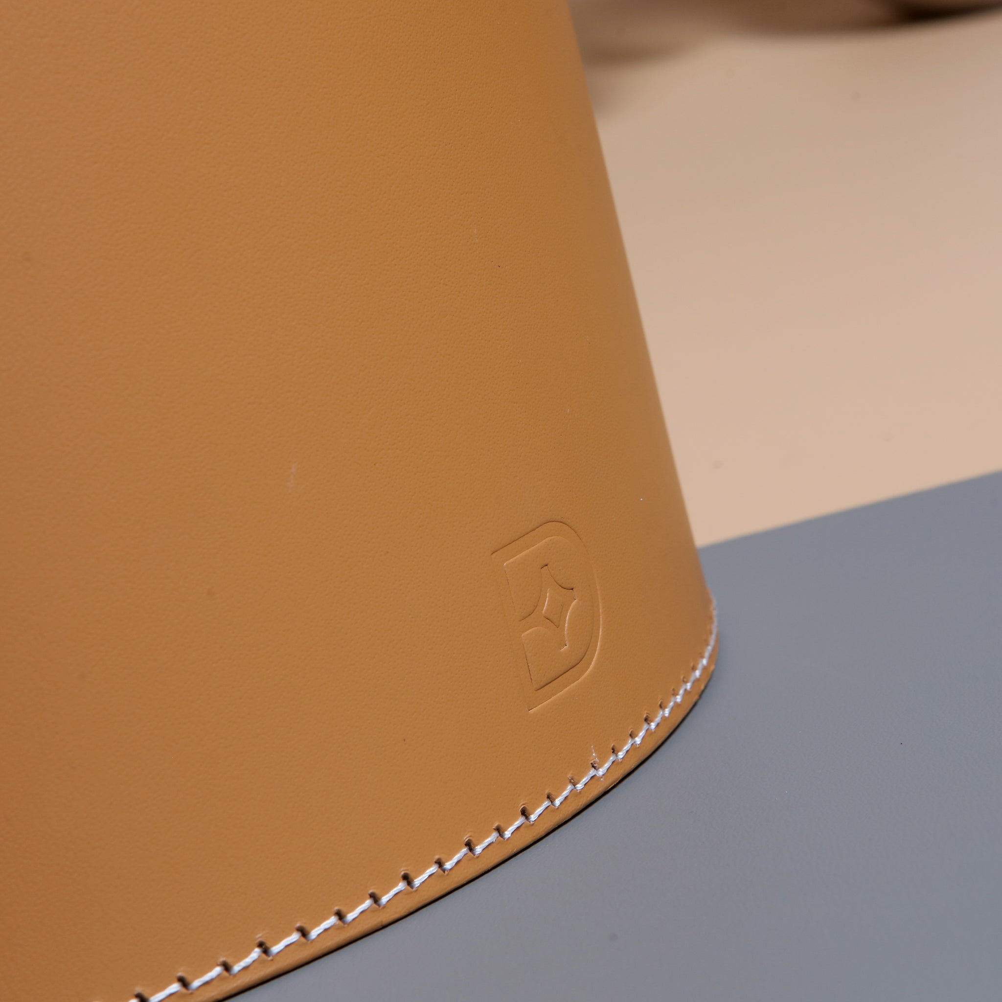 Waste Paper Basket - Tan