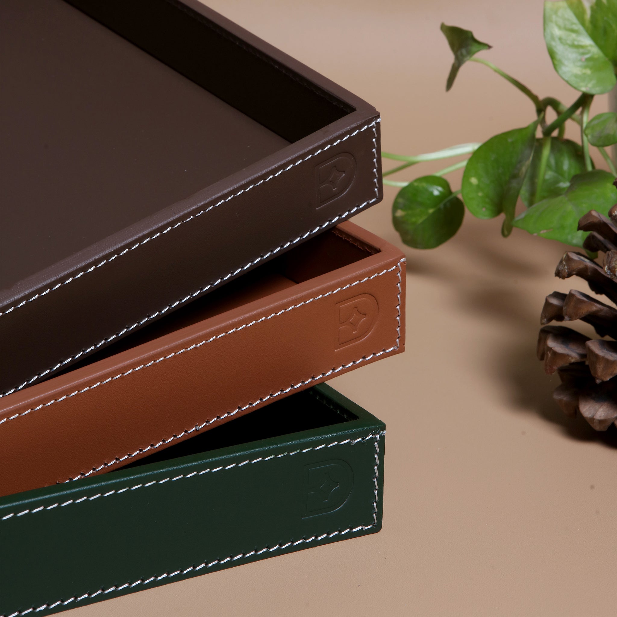 Square Serving Tray - 4 Compartments