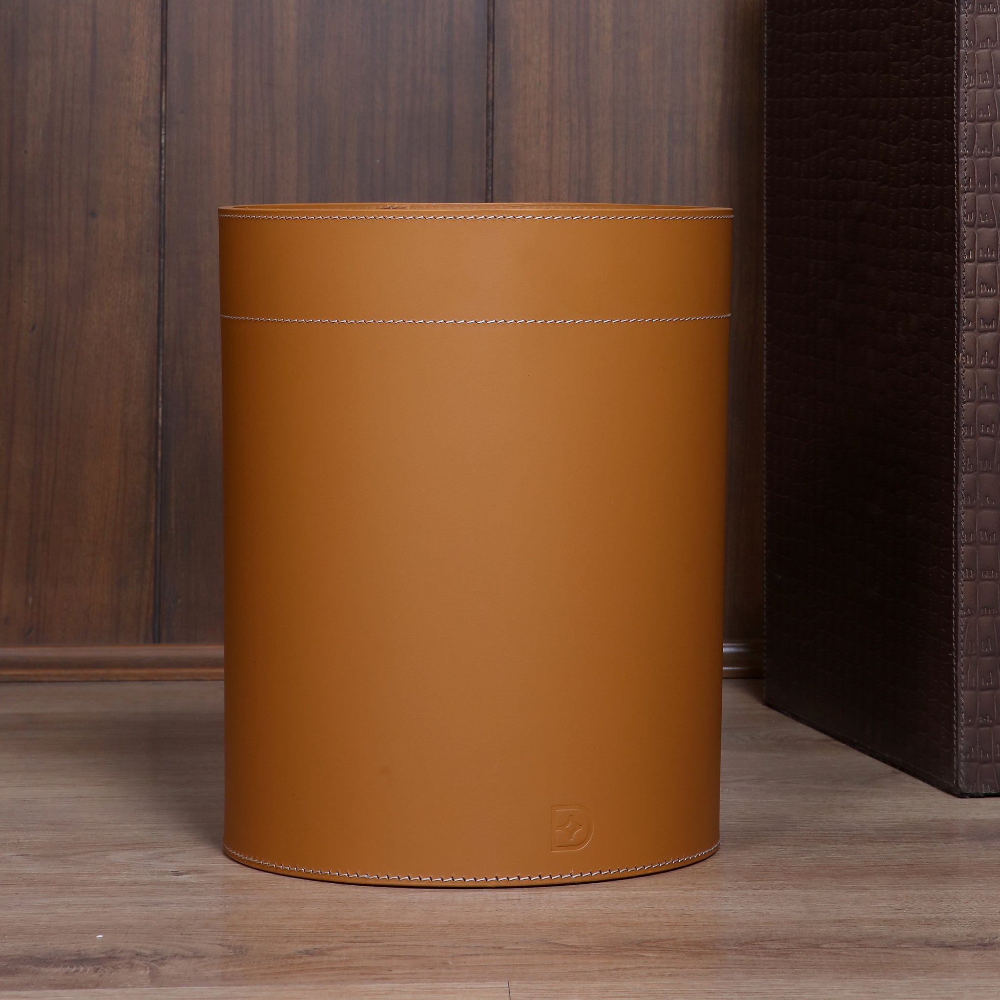 Waste Paper Basket - Tan