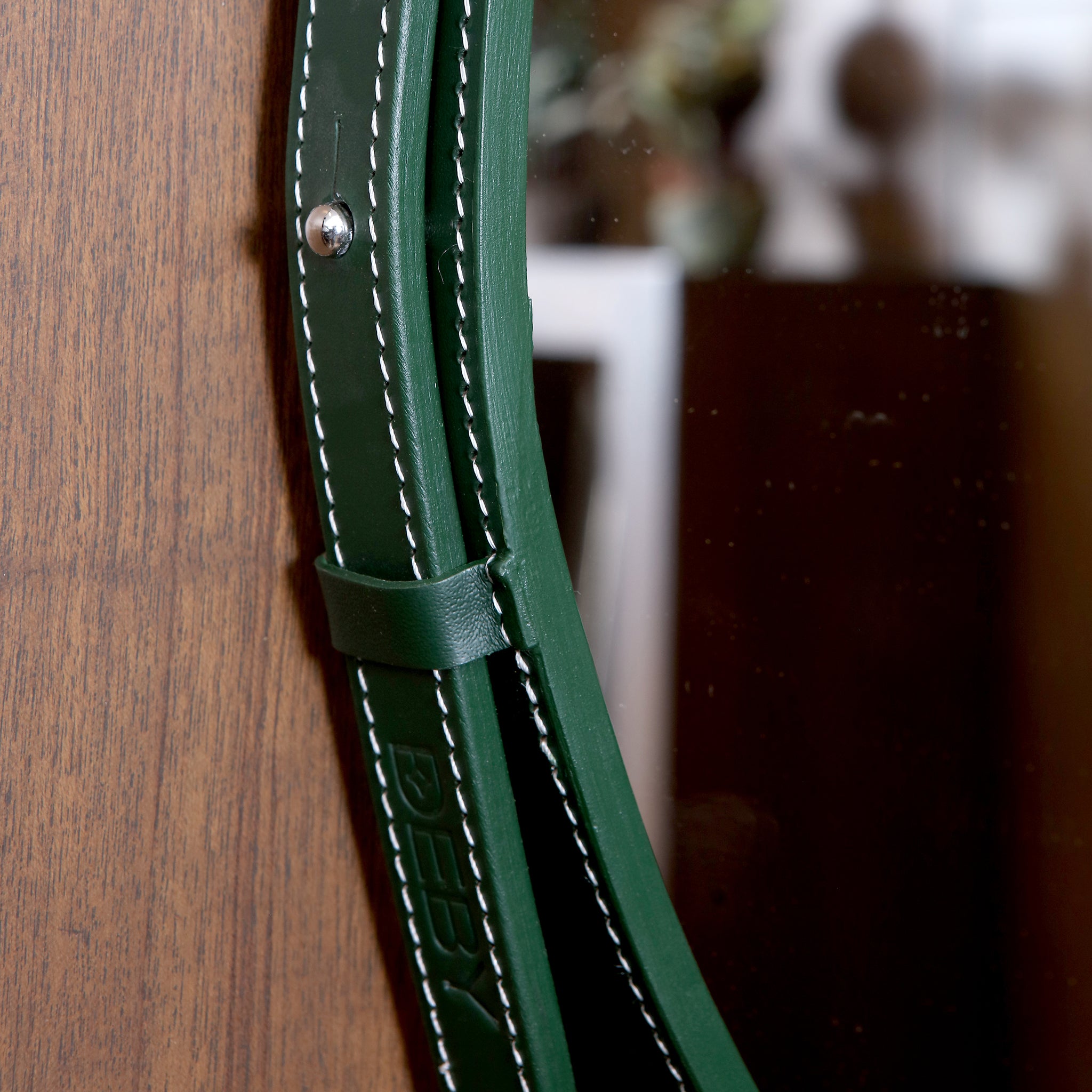 Wall Hanging Mirror - Dark Green