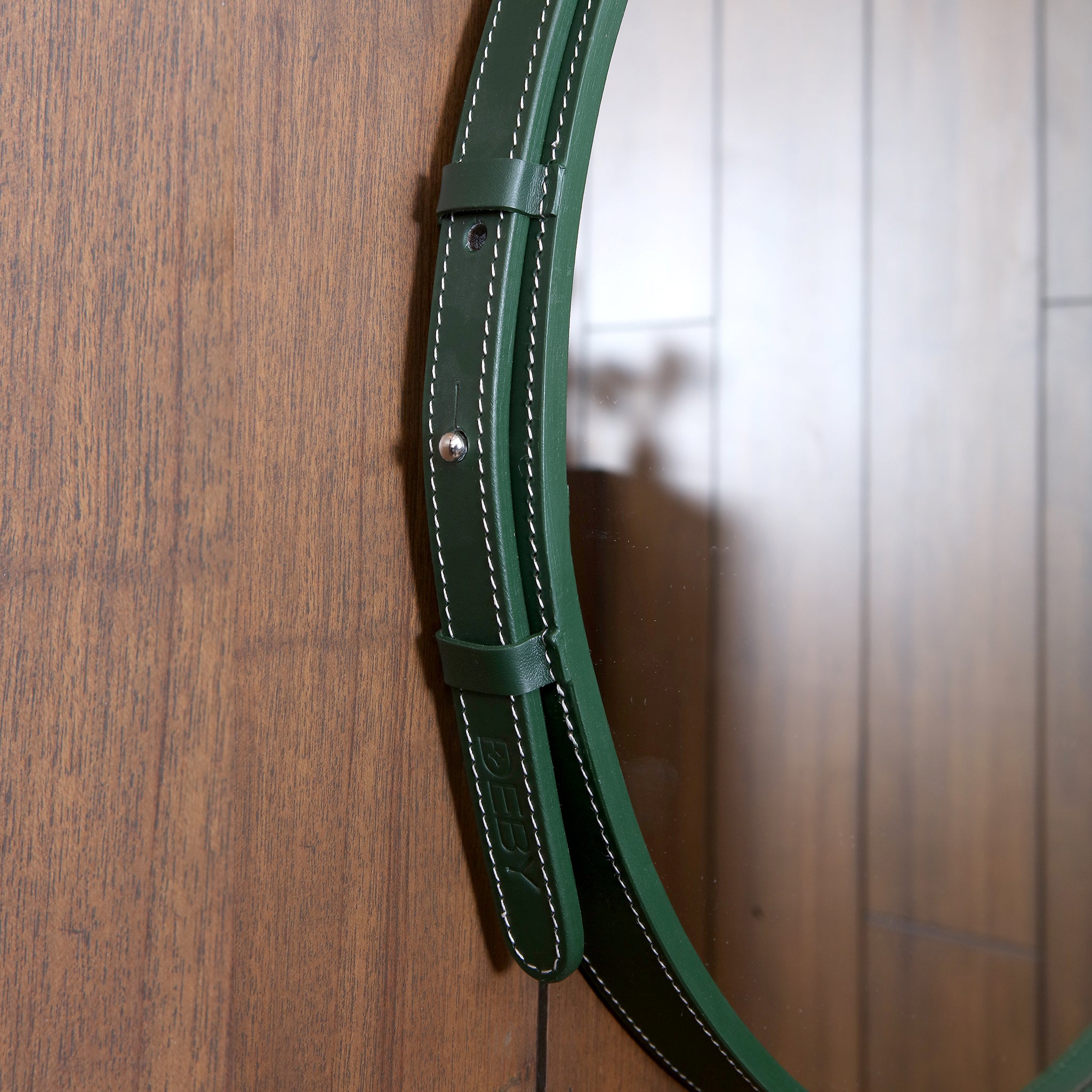 Wall Hanging Mirror - Dark Green