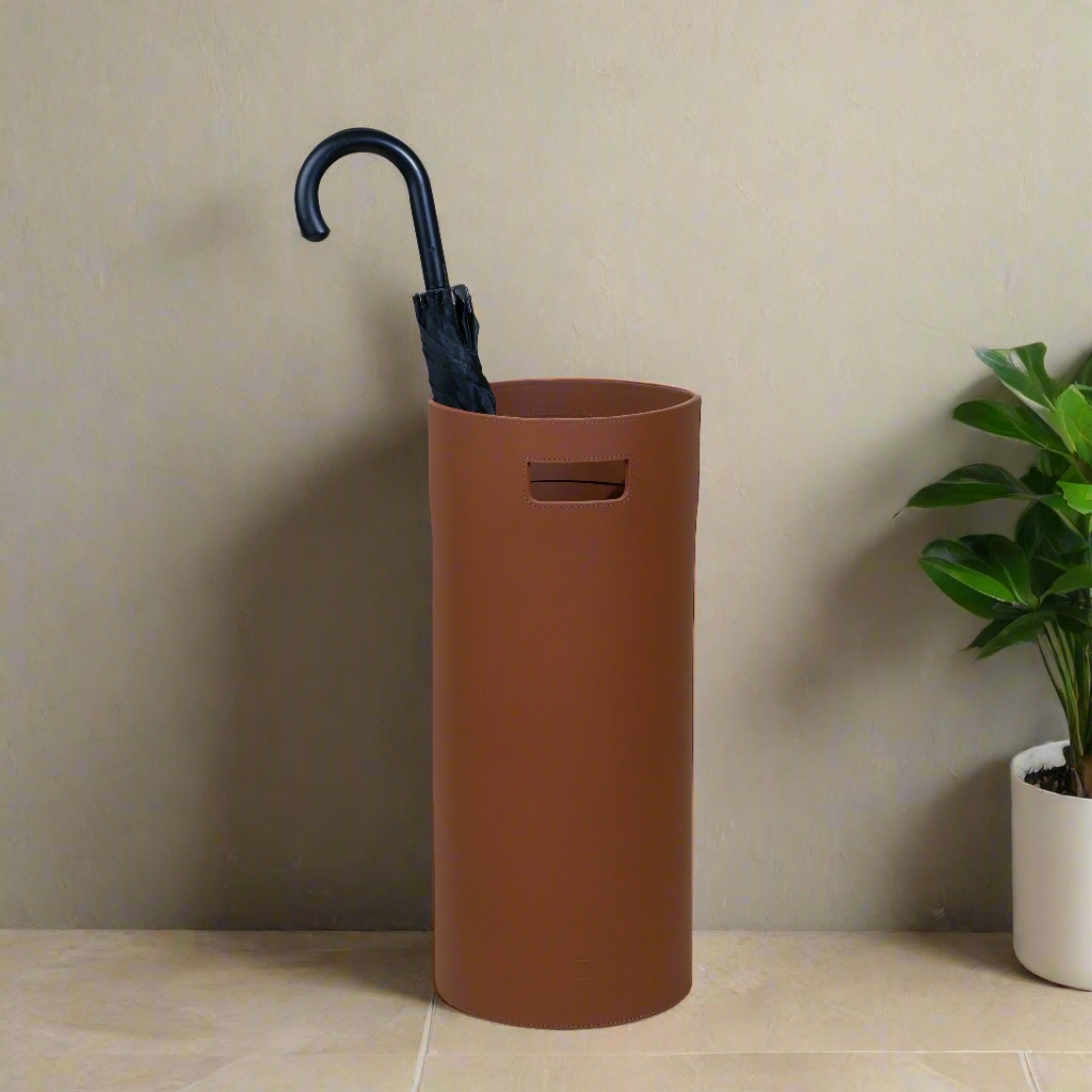 Umbrella Stand - Cognac