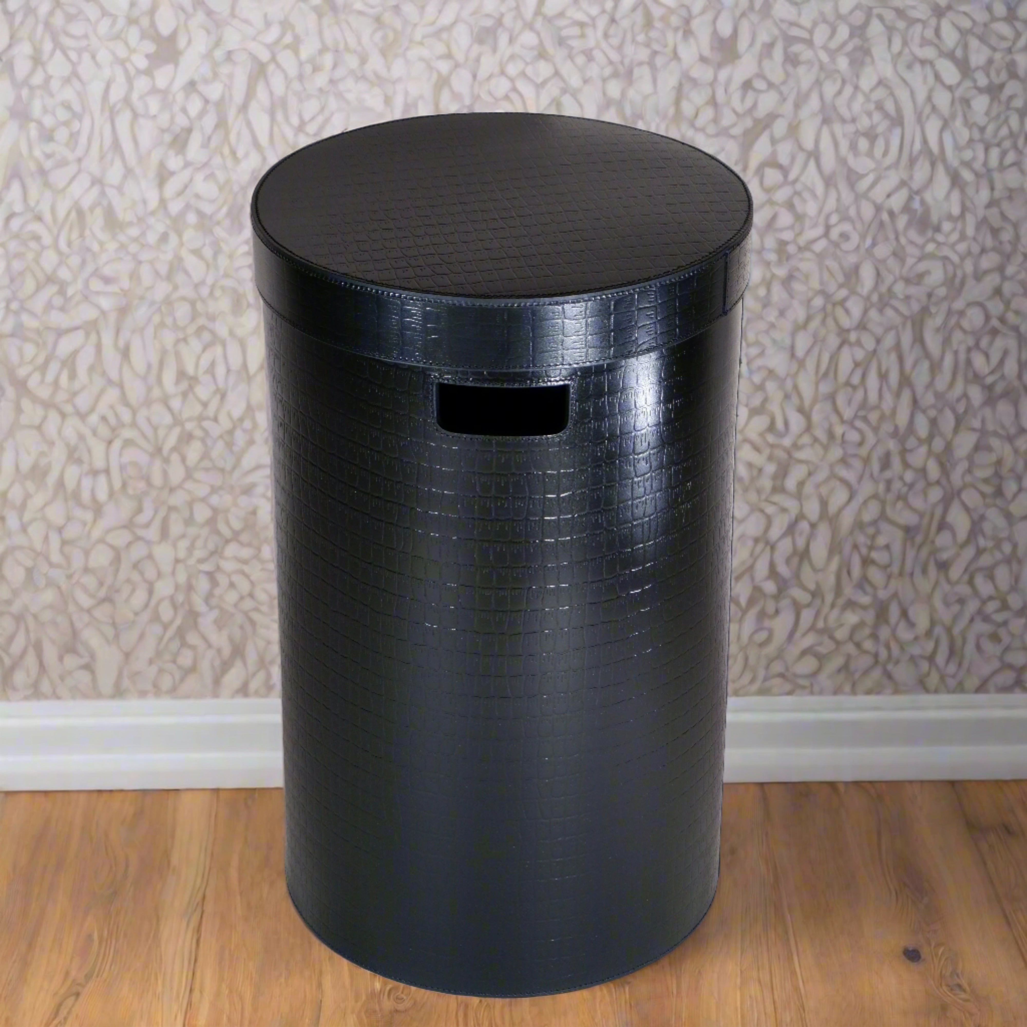 Umbrella Stand - Croco Black