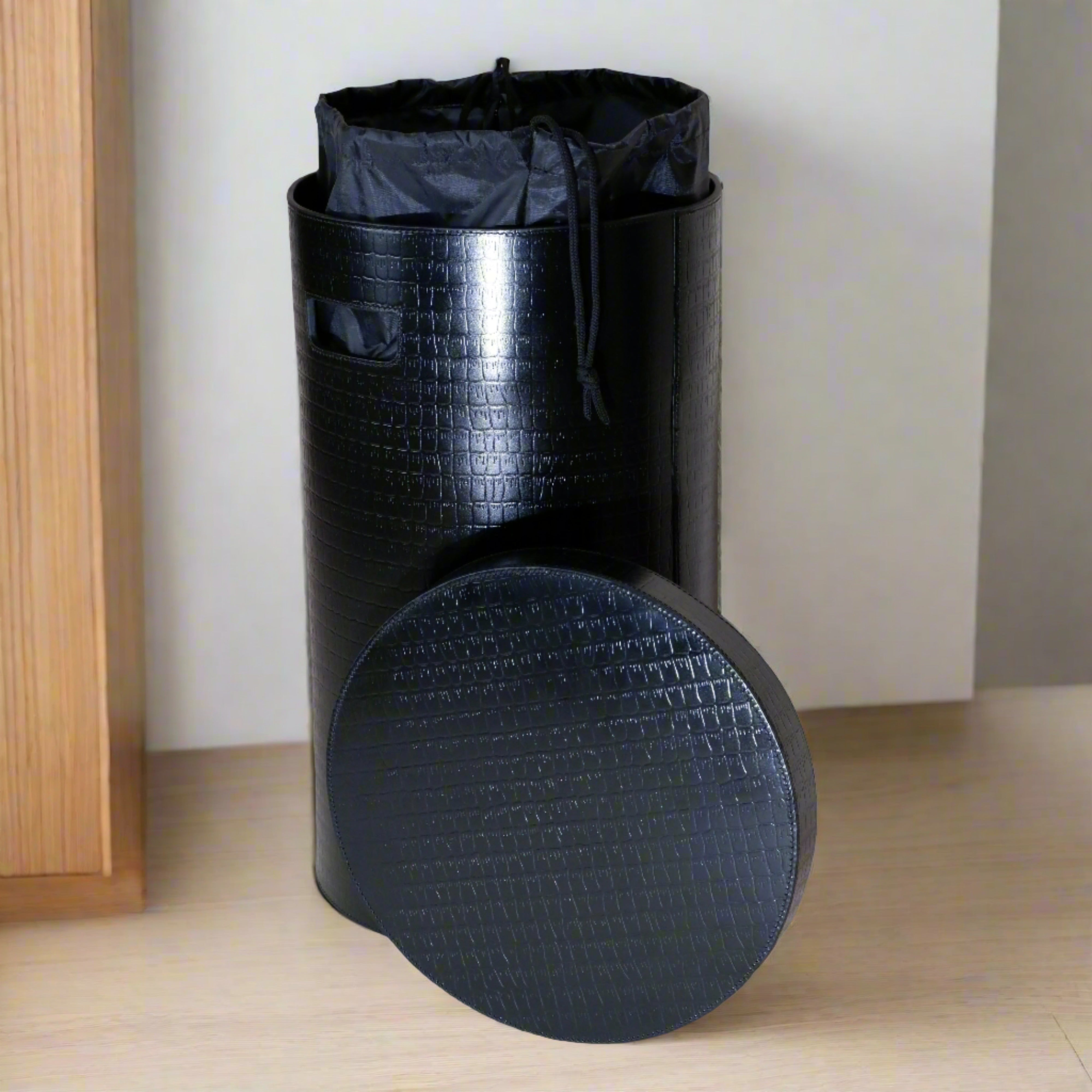 Umbrella Stand - Croco Black