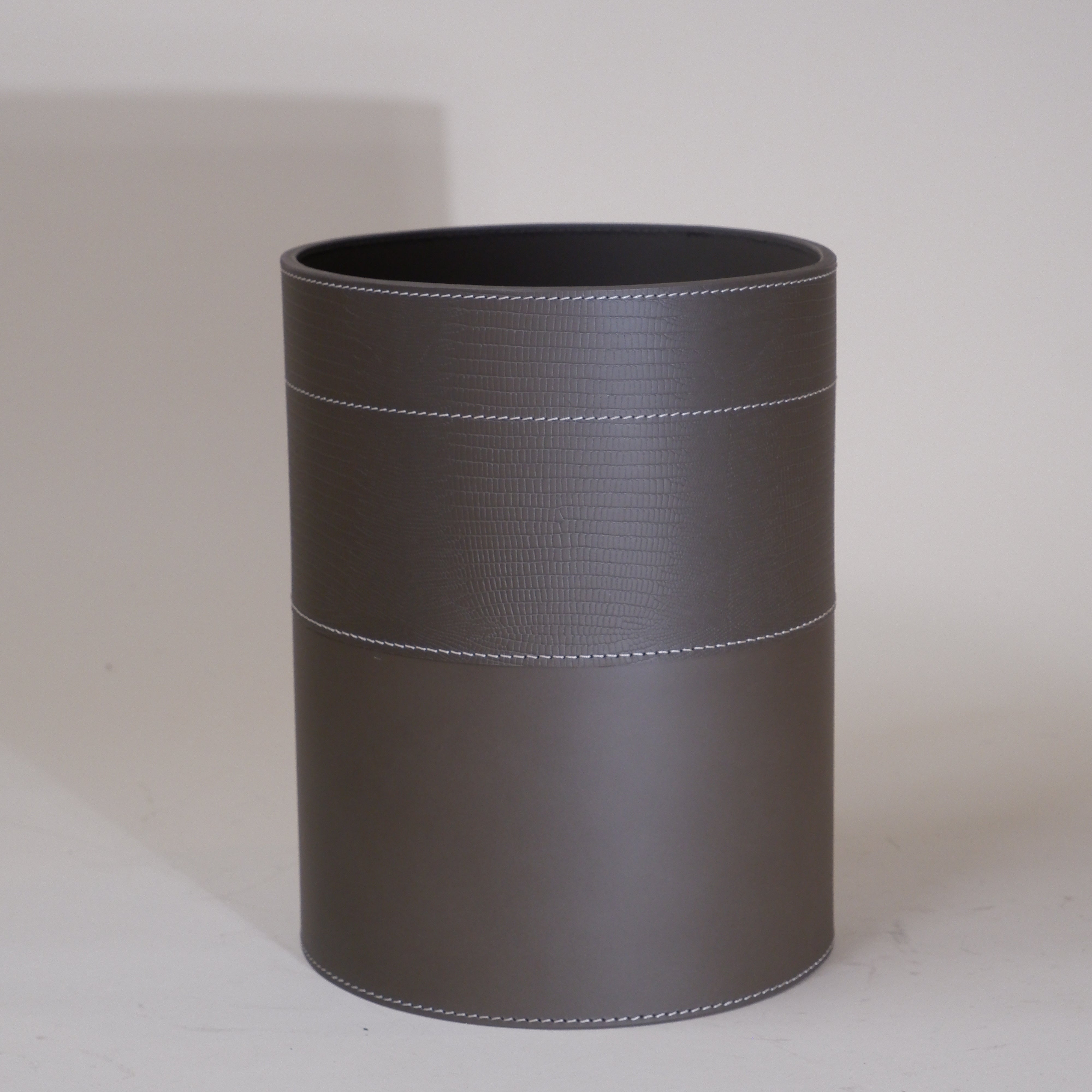 Croco Waste Paper Basket - Elephant Grey Small Size