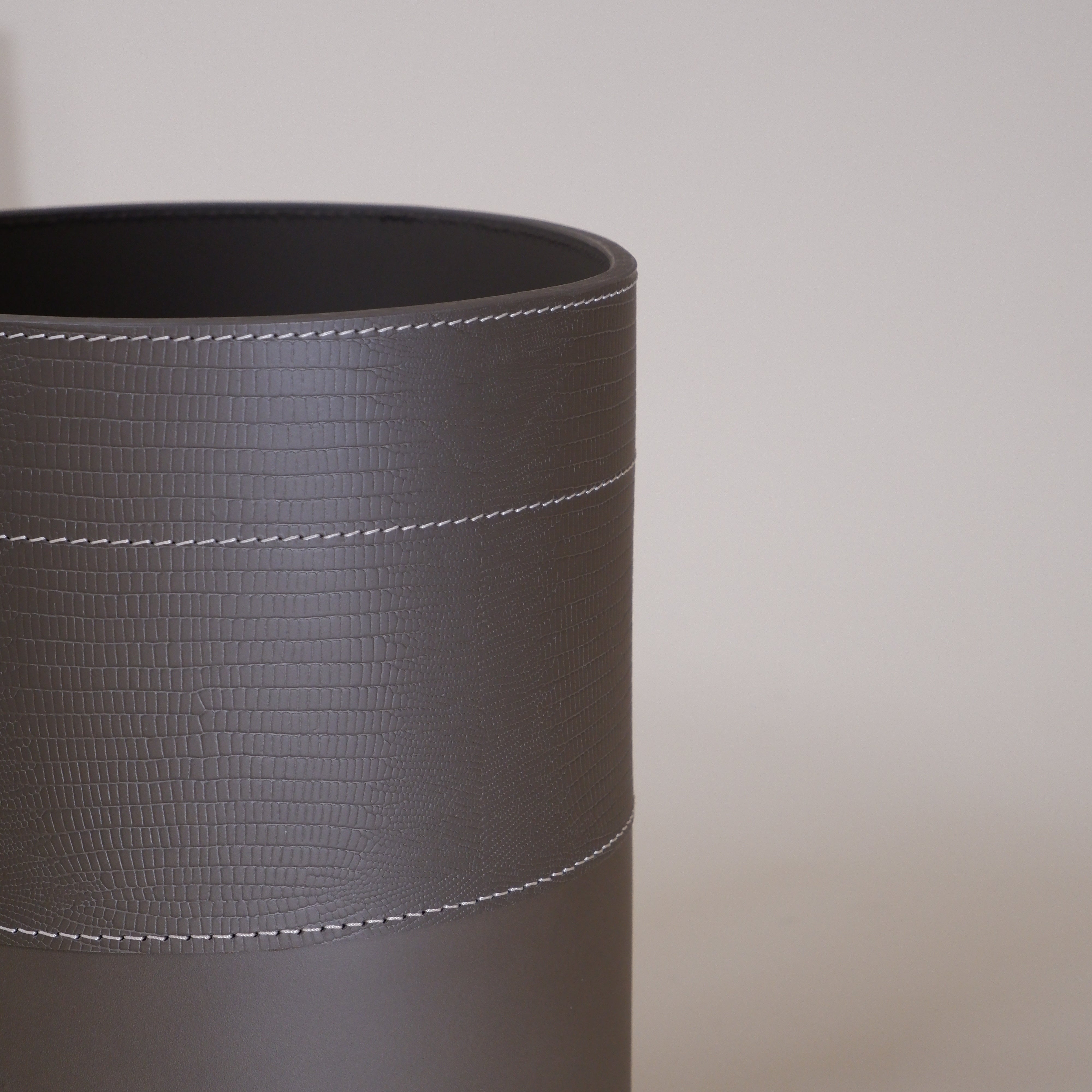 Croco Waste Paper Basket - Elephant Grey Small Size