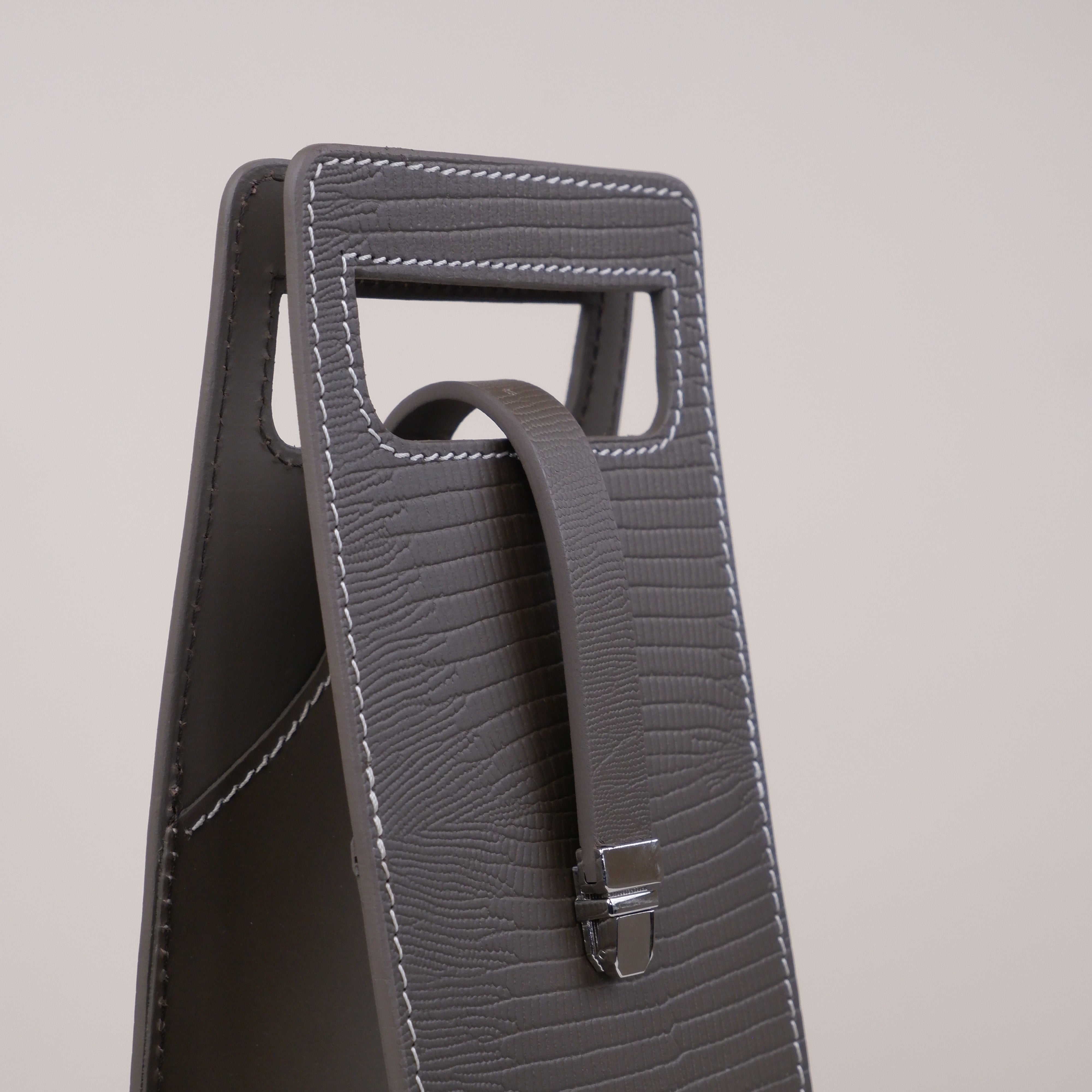 Tote Wine Holder - Croco Elephant Grey Small Print