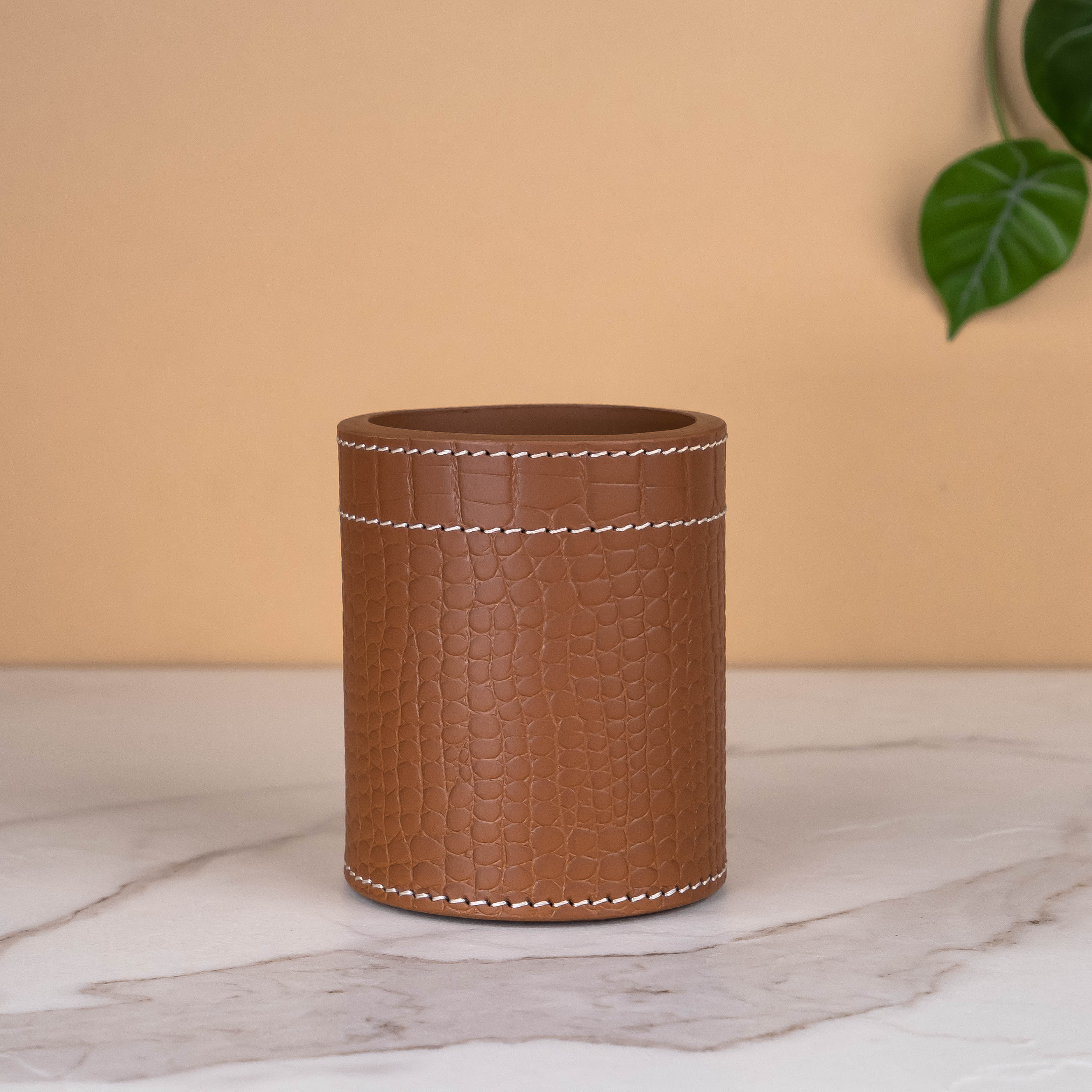 Pencup - Cognac Croco Big Print