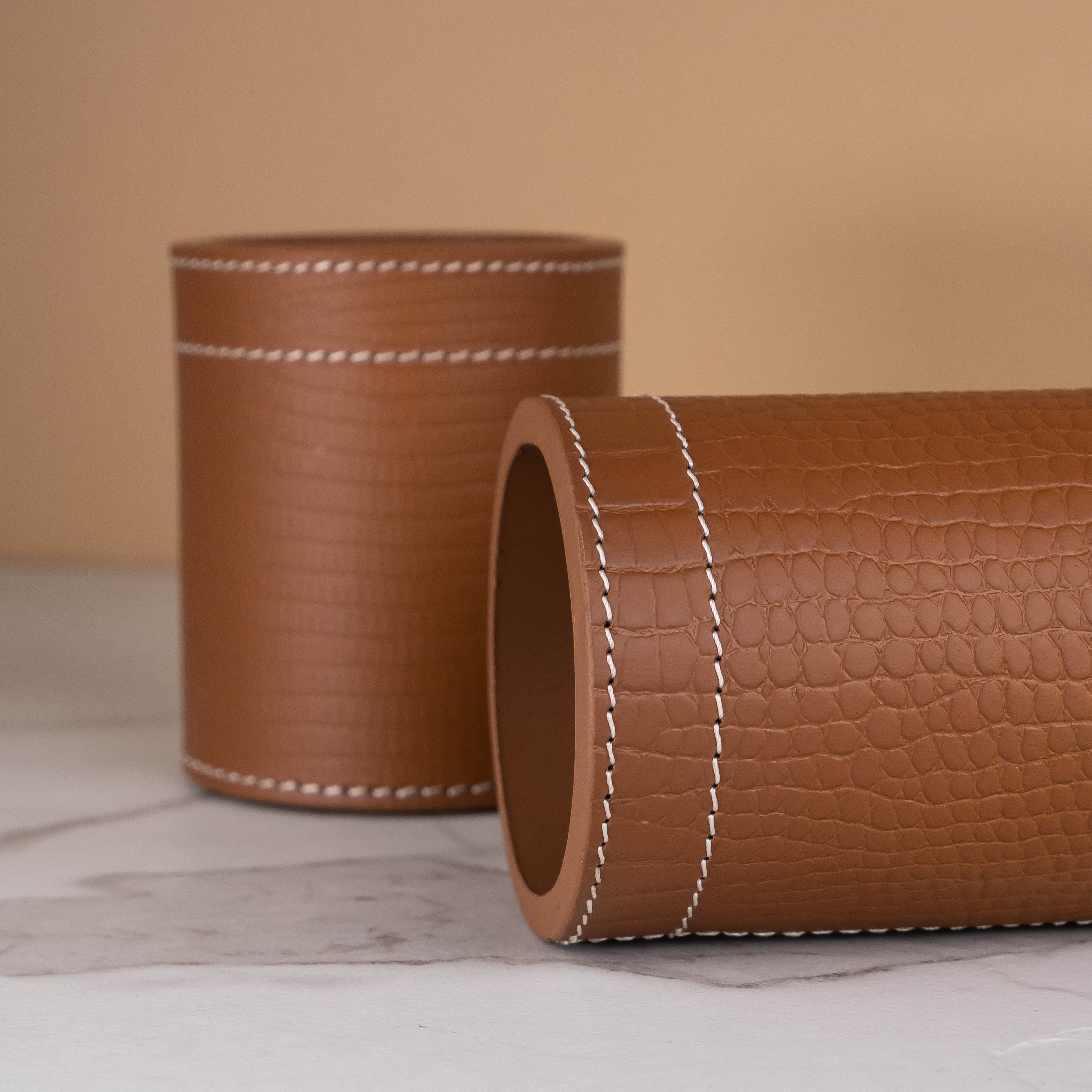 Pencup - Cognac Croco Big Print