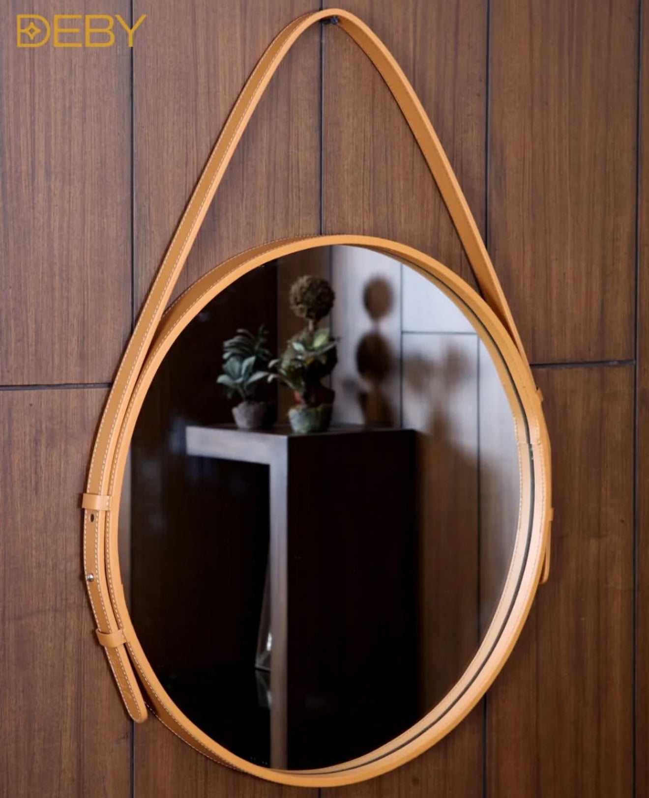 Leather Mirror
